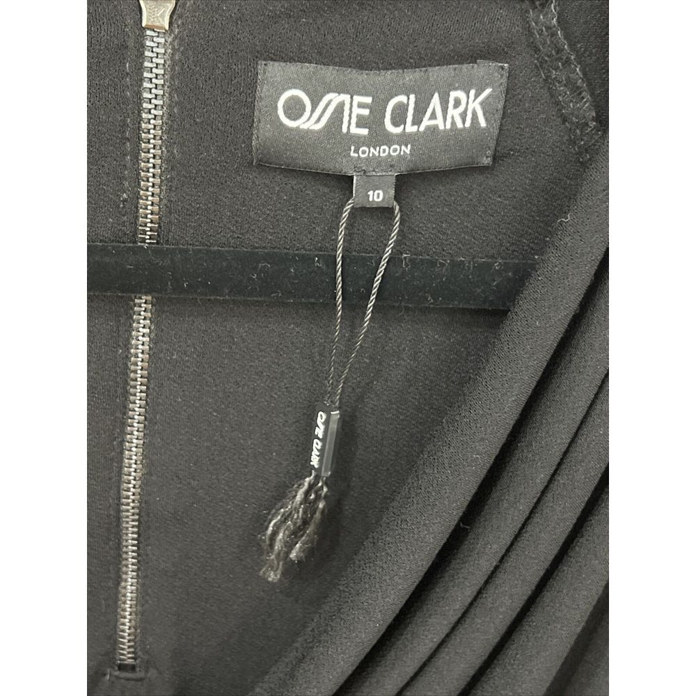 Ossie Clark Black‎ Evening Casual Dress 10 NEW - Picture 5 of 13